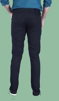 Comfits Straight Fit Denim Black Plain Jeans-thumb1