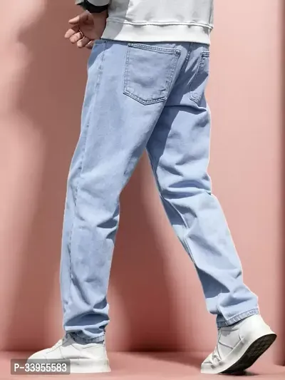 Stylish Denim Solid Jeans for Men-thumb5