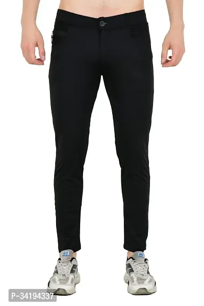 Comfits Regular Fit Men Black Track Pant-thumb0