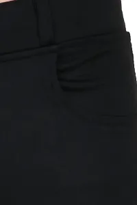 Flaring Relaxed Fit Men Black Track Pant-thumb3