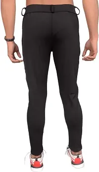 Jeancherry Regular Fit Men Black Track Pant-thumb1