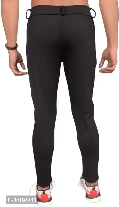 Jeancherry Regular Fit Men Black Track Pant-thumb2