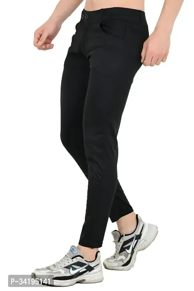 Comfits Regular Fit Men Black Track Pant-thumb0