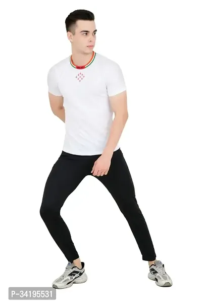 Flaring Relaxed Fit Men Black Track Pant-thumb4