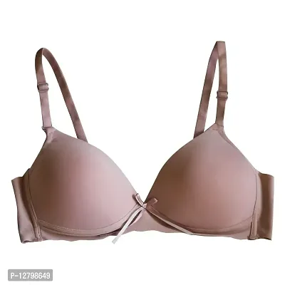 Deevaz Padded Women's Polyamide Full Coverage Push-up Bra in Pink Colo –