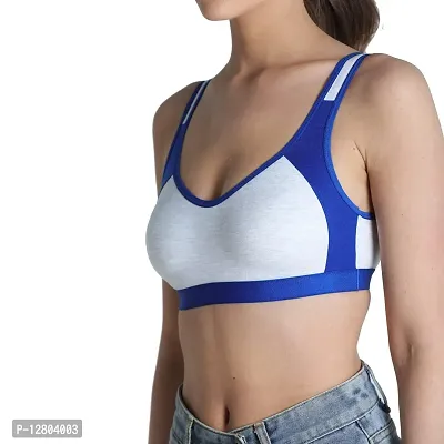 Buy Deevaz Combos of Non-Padded Cotton Rich Sports Bra in Red Blue Melange  Colour Detailing Online In India At Discounted Prices