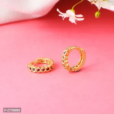 Maan Beautiful Gold Plated Ad Piercing Bali Round Nosepin Combo For Woman And Girls