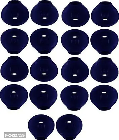 New(18 Pieces, 9 Pair) Ed Anti-Slip Covers Silicone In The Ear Headphone Cushion(Pack Of 9, Blue)