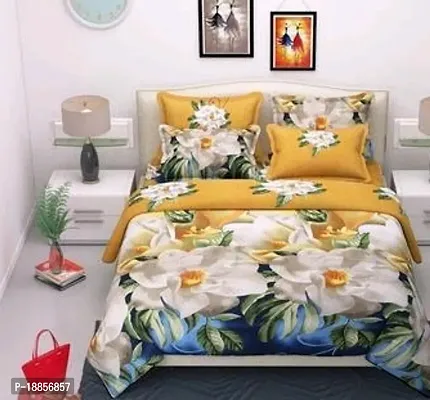 Beautiful Polycotton Printed Bedcover For Bed-thumb0