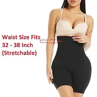 Women's Tummy Tucker High Waist Shapewear with Anti Rolling Strip Panties (Free-Size) (Waist Size Fits : 32 to 38 Inch)-thumb3