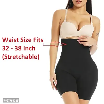 Women's Tummy Tucker High Waist Shapewear with Anti Rolling Strip Panties (Free-Size) (Waist Size Fits : 32 to 38 Inch)-thumb4