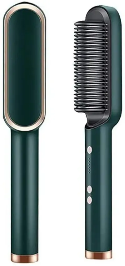 Hair Straightener Comb for Women amp;amp; Men, Hair Styler, Straightener machine Brush/PTC Heating Electric Straightener with 5 Temperature C