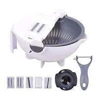 9 in 1 Plastic Rotate Vegetable Chopper and Cutter-thumb4