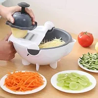 9 in 1 Plastic Rotate Vegetable Chopper and Cutter-thumb3