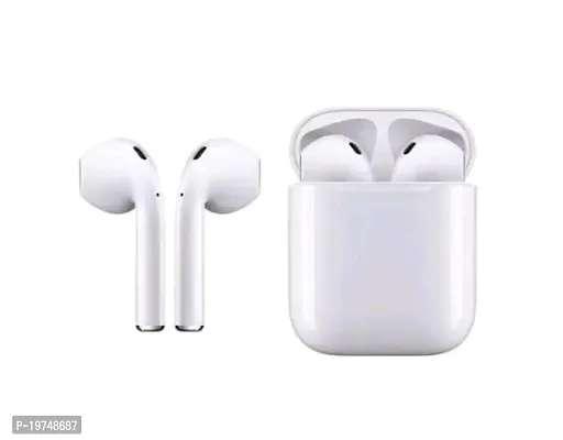 Stylish White In-ear Bluetooth Wireless Earpuds-thumb0