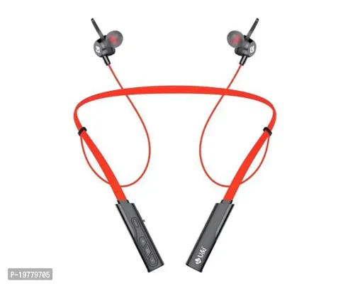 Stylish Red In-ear Bluetooth Wireless Headphones-thumb0