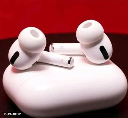 Stylish White In-ear Bluetooth Wireless Earpuds-thumb0