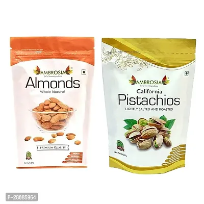 Almonds and Pistachio 250g (Pack of 2)  Combo  California-thumb0