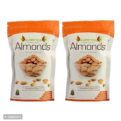 California Whole Almonds 250g  100% Natural  New Crop (Pack of 2)-thumb0