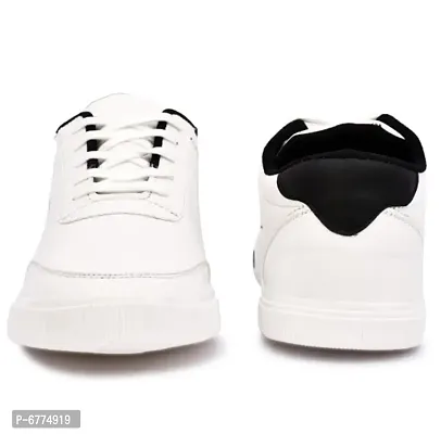 White Canvas Light weight Shoe for Men-thumb5