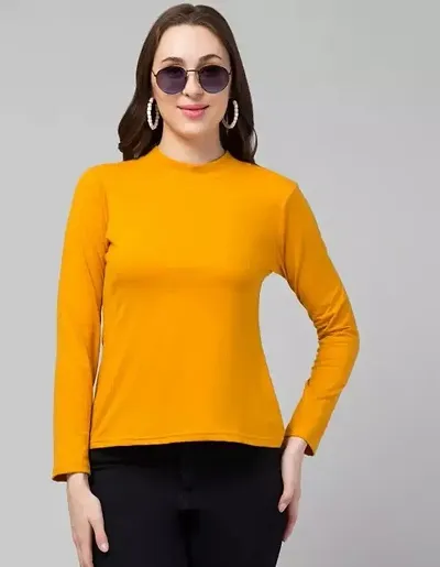 Shrashti Women and Girls Solid Scoop Neck top