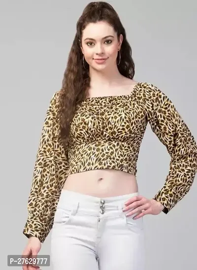 Trendy Look Animal printed crop top for women