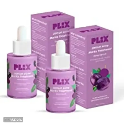 PLIX - THE PLANT FIX 2% Salicylic Acid Jamun Active Acne Control Dewy Serum 60 ml for Active Acne  Dark Spot Reduction with Caffeine for Breakout Control (Pack of 2)