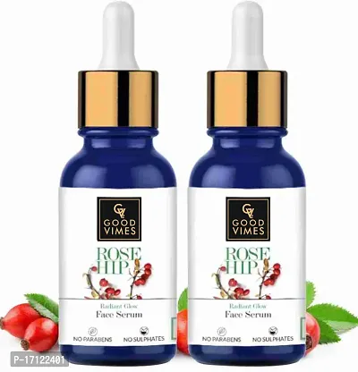 ROSE GOLD HIP - BRIGHT complete off skin naturally glow and light weight oil free for face serum 30ml (pack of 02)-thumb0