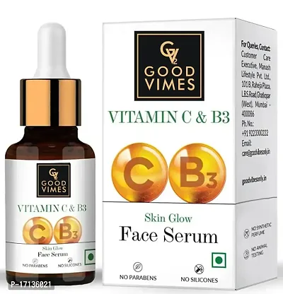 Good Vibes Vitamin C  Vitamin B3 Skin Glow Serum, 30 ml