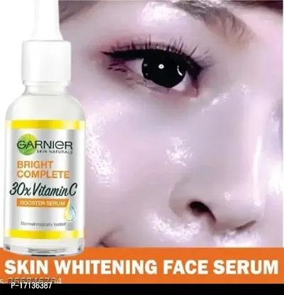 Garmier Skin Naturals, Face Serum, Brightening and Anti-Dark Spots, Bright Complete Vitamin C Booster,-30ml