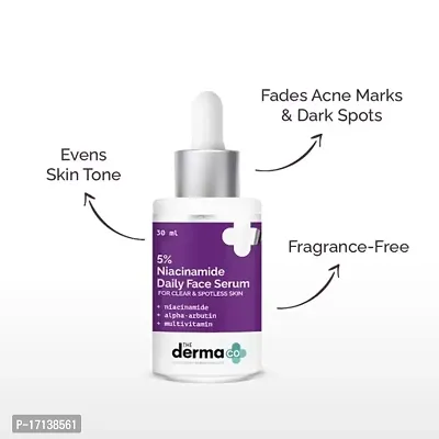 The Derma Co 10% Vitamin C Face Serum with Vitamin C, 5%  Acid for Skin Radiance - 30ml Face Oil  Serums-thumb0