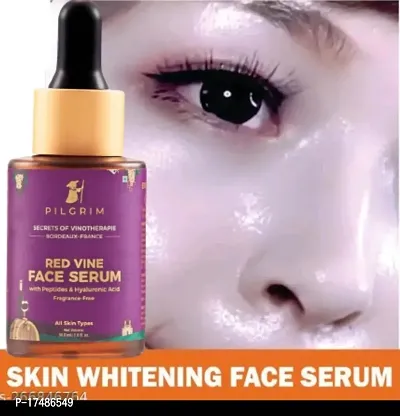 Red Vine Face Serum with Peptides  Hyaluronic Acid for Anti-Ageing Use For Men  Women (30 ML)-thumb0
