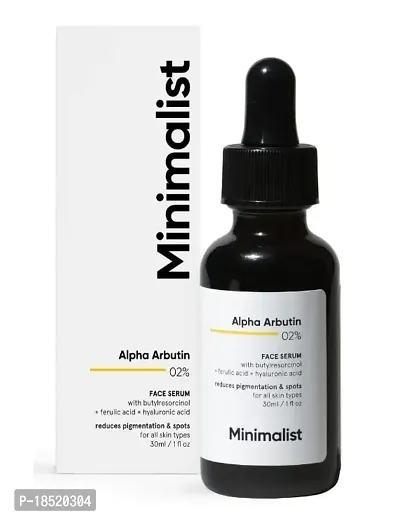 Minimalist 02% Alpha Arbutin Face Serum For Men  Women 30 ML