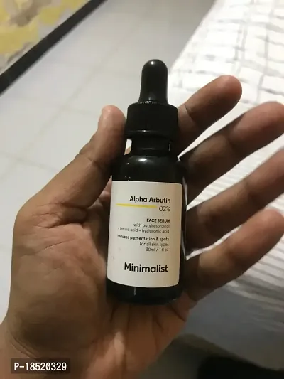 Minimalist 02 Percent Alpha Arbutin Face Serum With Acetyl Glucosamira For All Skin  - 30 ML-thumb0