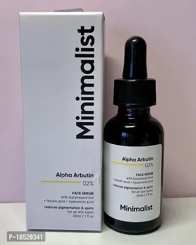 Minimalist 02 Percent Alpha Arbutin Face Serum With Acetyl Glucosamira For All Skin  - 30 ML