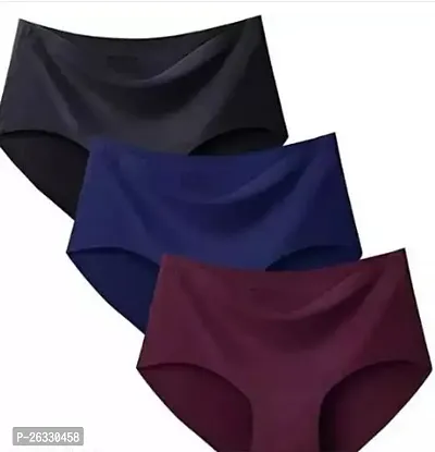 Women Cotton Solid Basic Soft Panties Pack Of 3