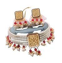 Elegant Bronze Multicolor Jewellery Set For Women-thumb1