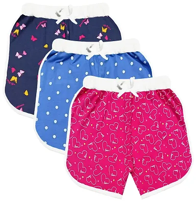 Fashion Trend Girl's Regular Shorts (Pack of 3)