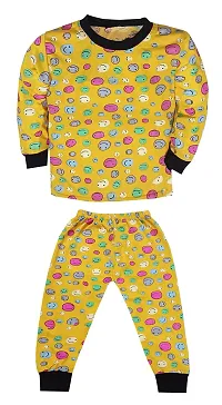 Triviso Boy's  Girl's Cotton Printed T-Shirt and Pyjama Set Pack of 1-thumb1