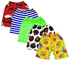 Triviso Boys Cotton Printed Casual Shorts Naker for 2-11 Years (Pack of 5)-thumb1