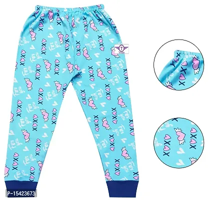 Triviso Kids Cotton Winter Pajama Regual Fit Trackpants for 6 Months - 5 Years Boys  Girls (Pack of 5)-thumb3