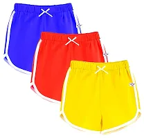 Trend Look Girls Cotton Cycling Shorts/Sports  Casual Shorts for Regular use  Night Shorts Pure Soft  Stretchable(Lycra) Fabric Shorts for 2-16 Years(Pack of 3)-thumb4