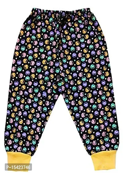 Baby's Cotton Track Pants for Kids Infants  Toddler -Night Pajama/Lowers/Joggers for Boy's and Girl's with Bottom Ribs (Pack of 5; 0-24 Months)-thumb5