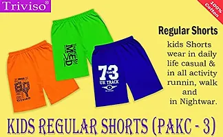 Triviso Kids Boys Shorts/Half Pant/Summer Shorts Set 3-11 Year Pack of 3-thumb1