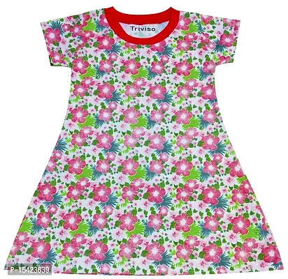 Baby Comforts Baby Girls Cotton Clothing Frock-Dress/Gelig Frock/Knee Dress/Knee Frock (Pack of 4)-thumb2