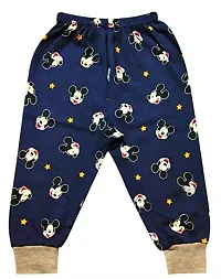 Baby's Cotton Track Pants for Kids Infants  Toddler -Night Pajama/Lowers/Joggers for Boy's and Girl's with Bottom Ribs (Pack of 5; 0-24 Months)-thumb2