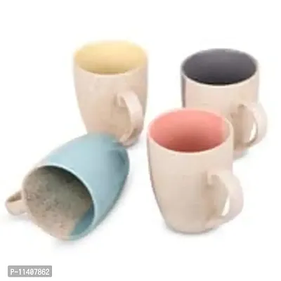 MRD Zone Duo Series Long Ceramic Coffee Mugs Set of 2, 250 ML Each-thumb0