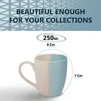 MRD Zone Duo Series Long Ceramic Coffee Mugs Set of 2, 250 ML Each-thumb2