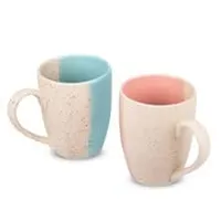 MRD Zone Duo Series Long Ceramic Coffee Mugs Set of 2, 250 ML Each-thumb4