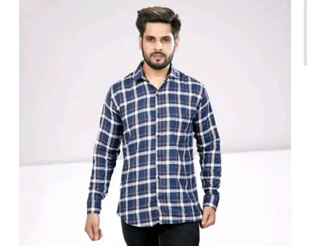 Stylish Checked Long Sleeves Casual Shirt For Men